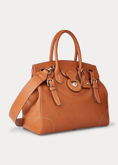 Bolsos Ralph Lauren Mujer Dorados - Calfskin Light Ricky 33 - UAFNG6309